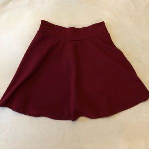 Charlotte Russe red skater skirt